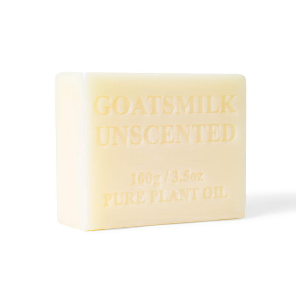 4x 100g Goats Milk Soap Bars -Unscented For Sensitive Pure Australian Skin Care