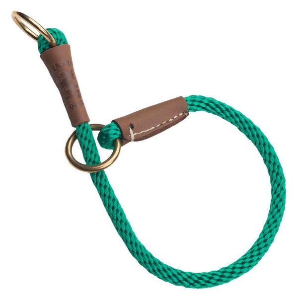 Mendota Products Dog Command Rope Slip Collar 22in (56cm) - Made in the USA - Kelly Green