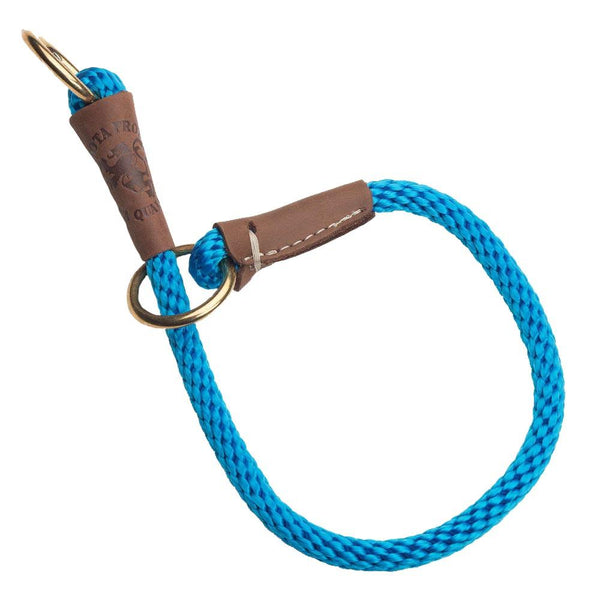 Mendota Products Dog Command Rope Slip Collar 24in (61cm) - Made in the USA - Blue