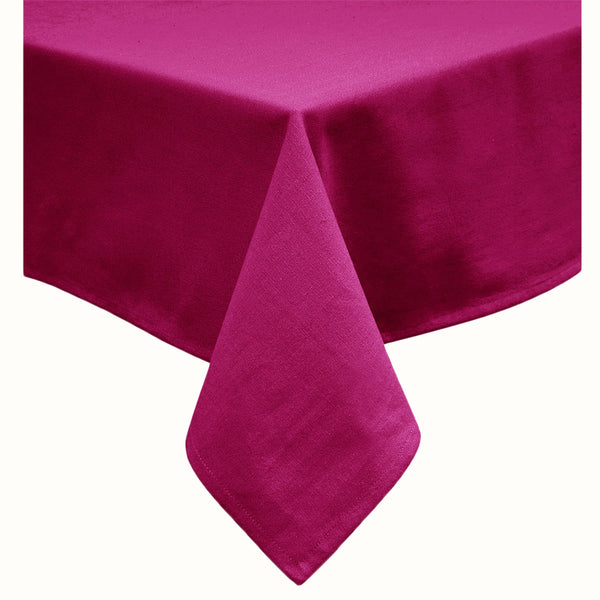 Hoydu Cotton Blend Table Cloth 160cm x 260cm  - FUSCHIA