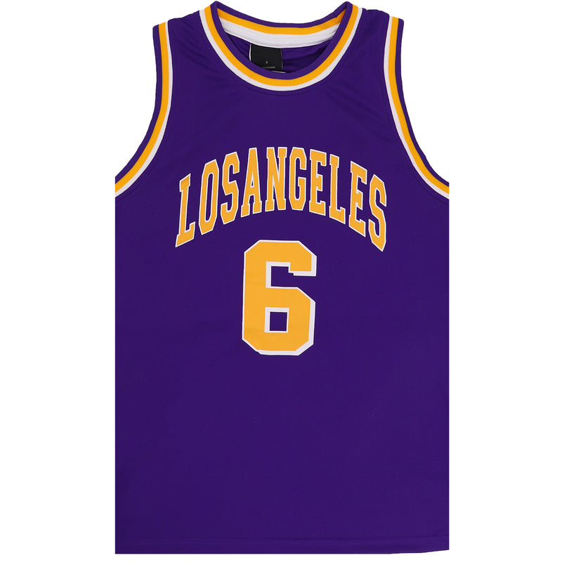 Kid's Basketball Jersey Tank Boys Sports T Shirt Tee Singlet Tops Los Angeles, Yellow - Golen State 30, 8